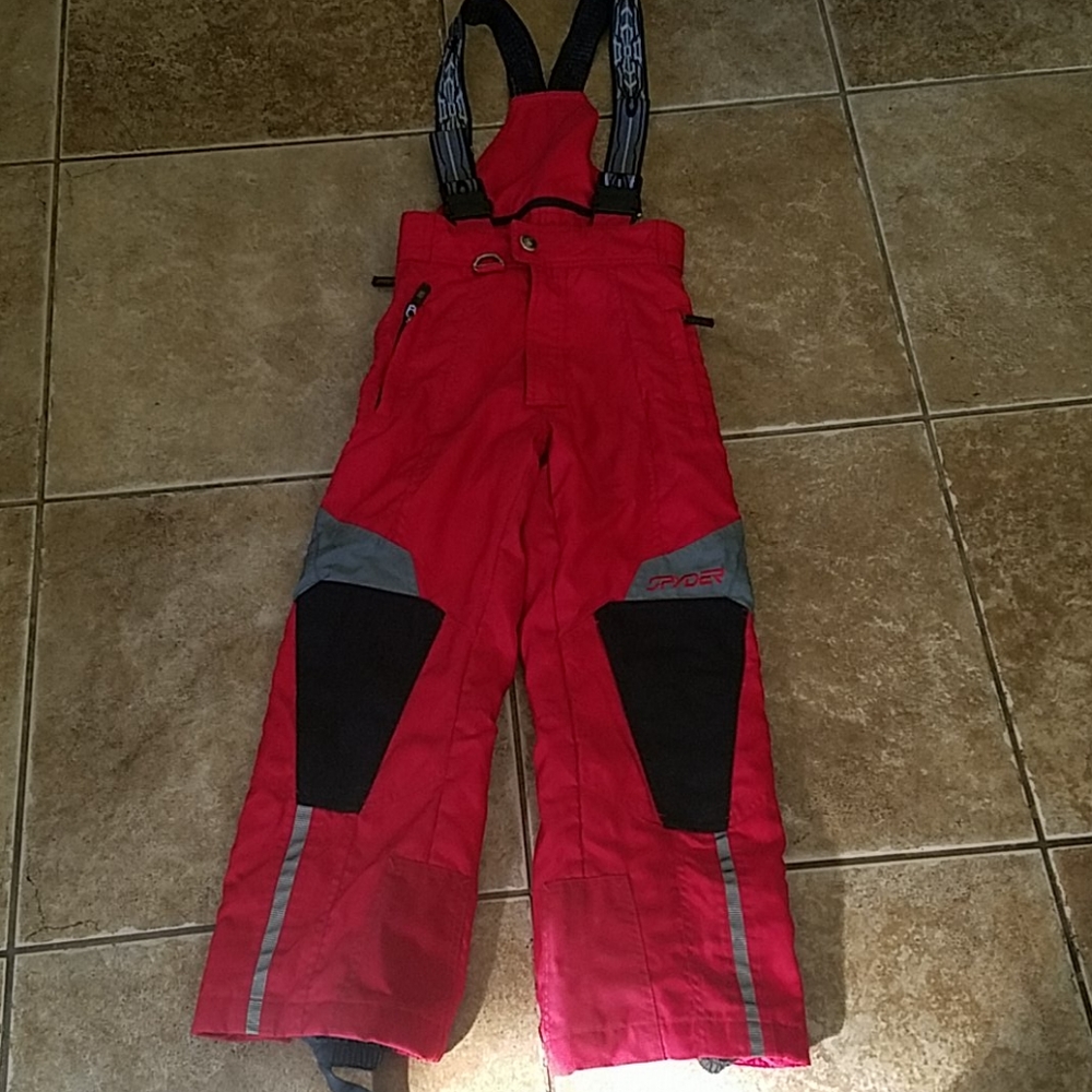 Kids Spyder snow bib